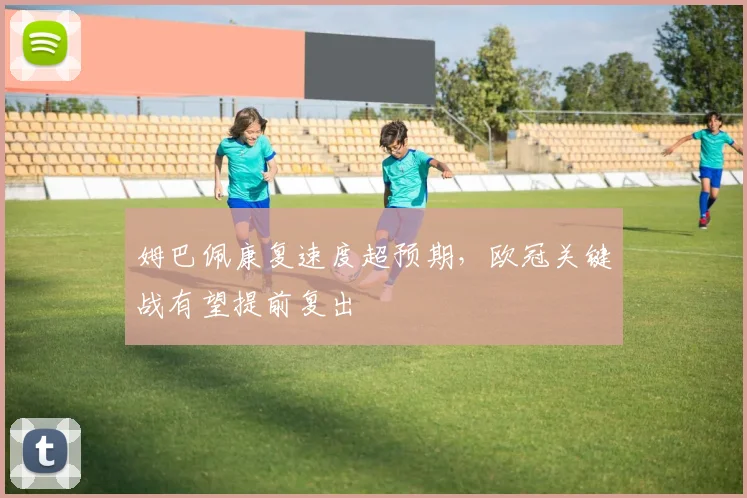 姆巴佩康复速度超预期，欧冠关键战有望提前复出 - 搜狐体育推荐